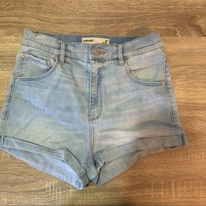 Ultra High Rise Jeans Shorts